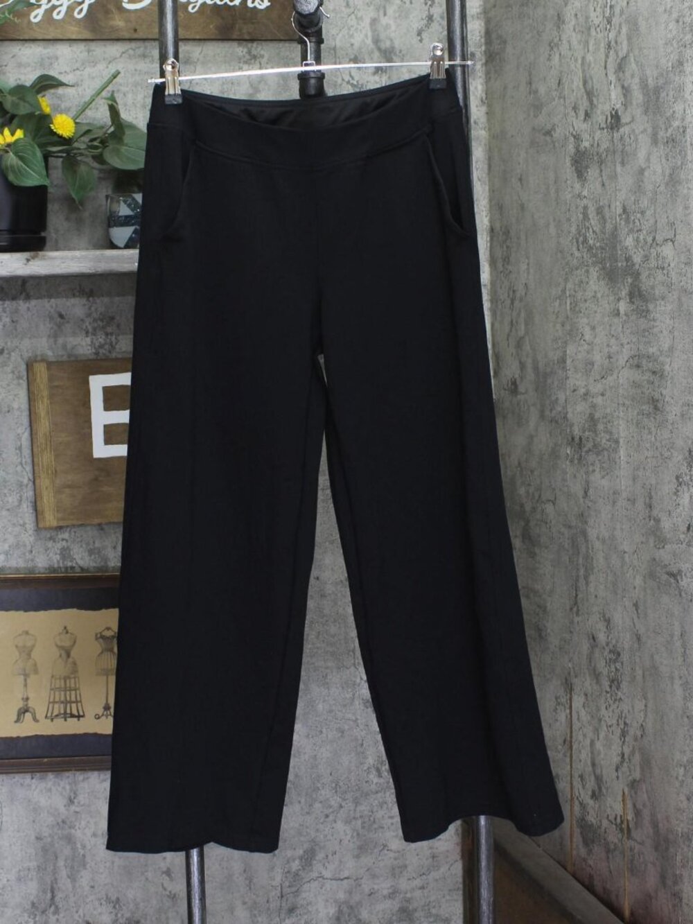 Belle By Kim Gravel Womens Regular Perfect Ponte Pull On Pants A702337 Black 10